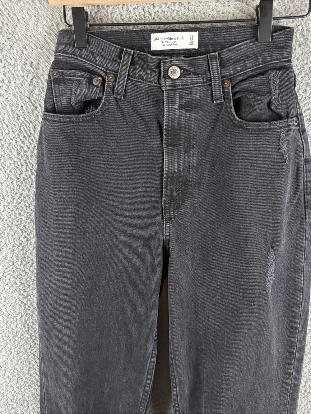 Abercrombie & Fitch 90’s Straight Ultra High-rise Curve Love Size 24/00
